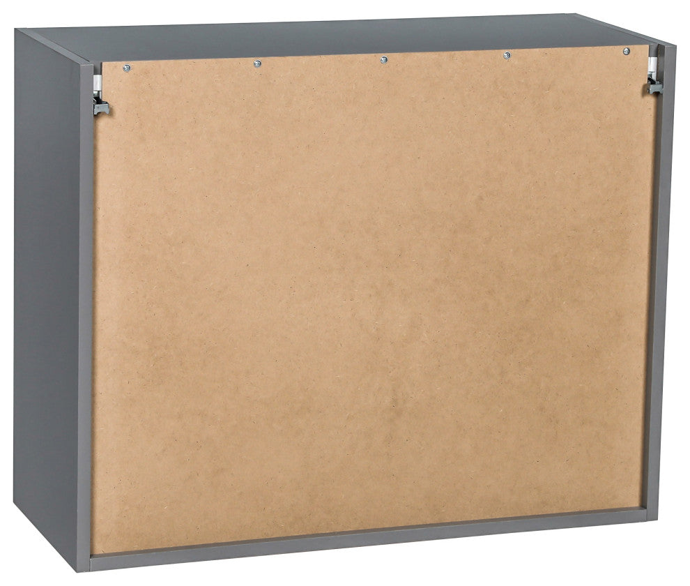 27 x 24 Wall Cabinet-Double Door-with Grey Gloss door
