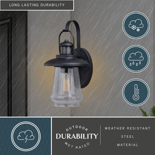 Bridgeport Motion Sensor Dusk to Dawn Outdoor Wall Light Oil Rubbed Bronze
