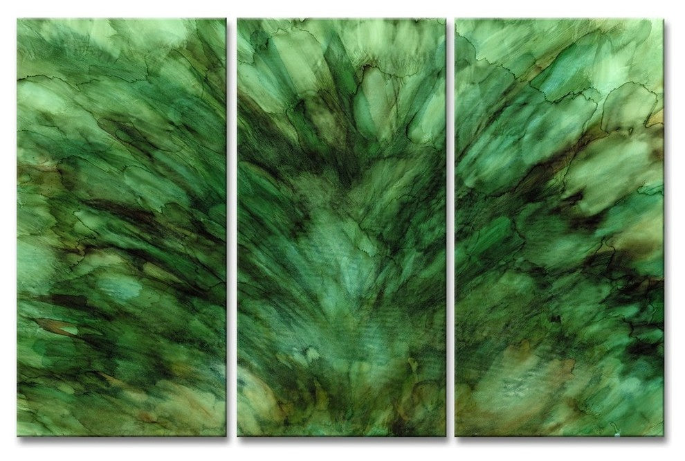 Ready2HangArt 'Mossy Fields' Canvas Wall Decor Set, 40"x60" 3-Panels