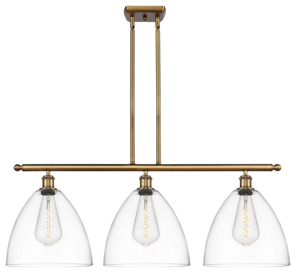 Innovations 516-3I-BB-GBD-122 3 Light Island Light, Brushed Brass