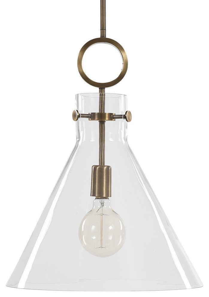 Uttermost Imbuto Funnel Glass 1-Light Pendant