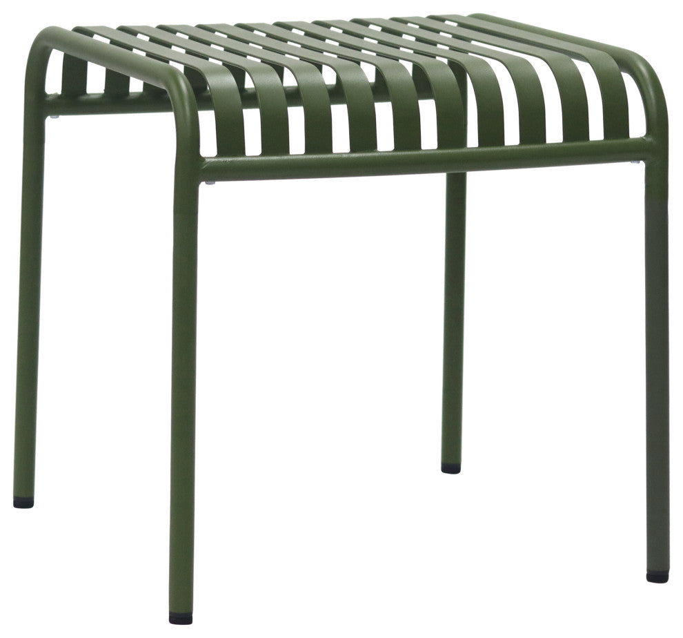 Enid Outdoor Side Table, Dark Green