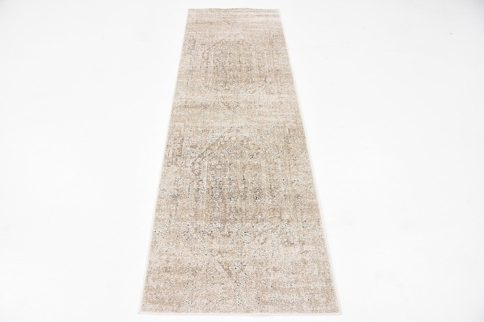Unique Loom Beige Chateau Quincy 2' 2 x 6' 7 Runner Rug