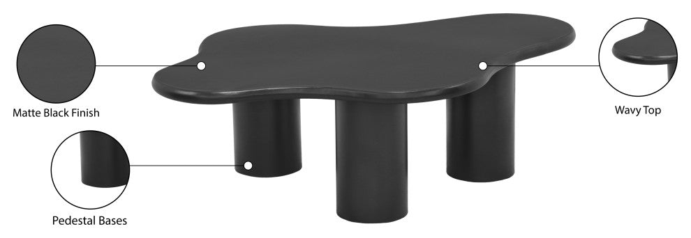 Romaine Coffee / End Table, Black, Coffee Table