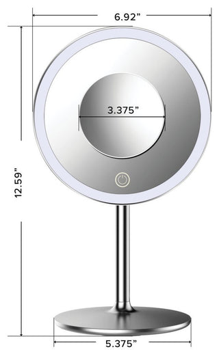 Luxe Tri Tone LED Makeup Mirror with Touch Sensor