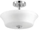 Cascadia 2-Light Semi-Flush Convertible, Polished Chrome