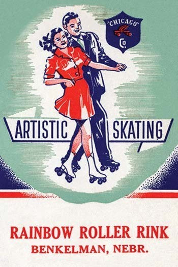 Artistic Skating- Framed Paper Poster 20" x 30"