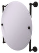 Waverly Place Round Frameless Rail Mounted Mirror, Oil Rubbed Bronze