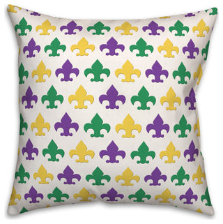 Fleur Di Lis Pattern 18x18 Spun Poly Pillow