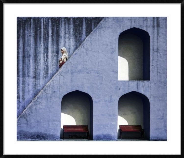 "The Emptiness Of Waiting" Framed Digital Print by Piet Flour, 44x37"
