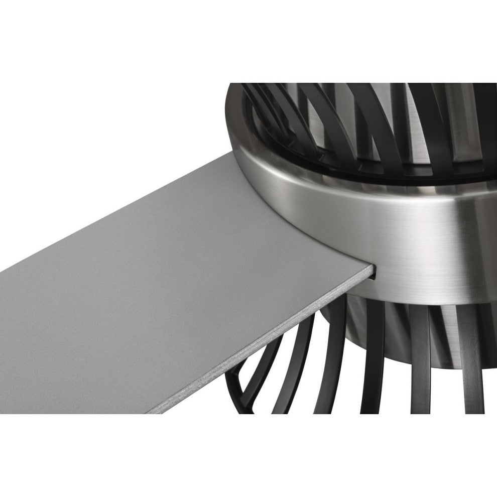 Bisbee Collection 55" 3-Blade Global Ceiling Fan, Brushed Nickel