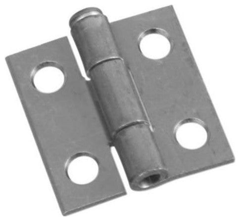 National HardwareÂ® N141-606 Removable Pin Hinge, 1" x 1", Zinc Plated, 2-Pack