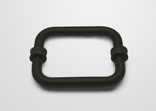 78"x48.75" Frameless Shower Door Wall Hinge, Matte Black