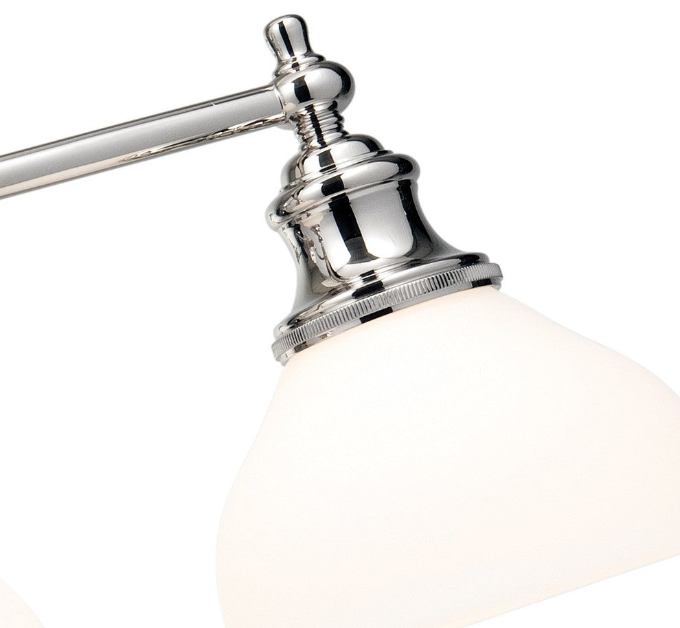 Sutton 3-Light Bath and Vanity-Light, Polished Nickel