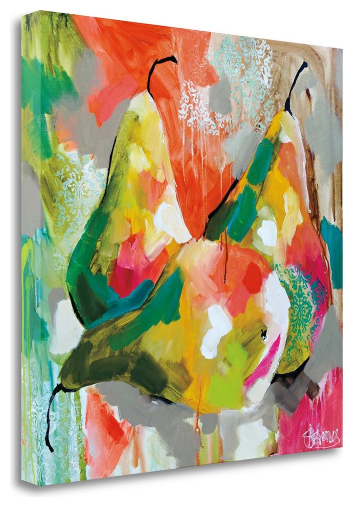 "Sunlit Pears" By Amanda J. Brooks, Giclee Print on Gallery Wrap Canvas