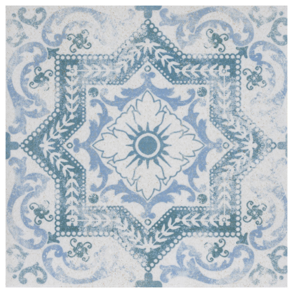 Klinker Alcazar Quarry Floor and Wall Tile, Petunia