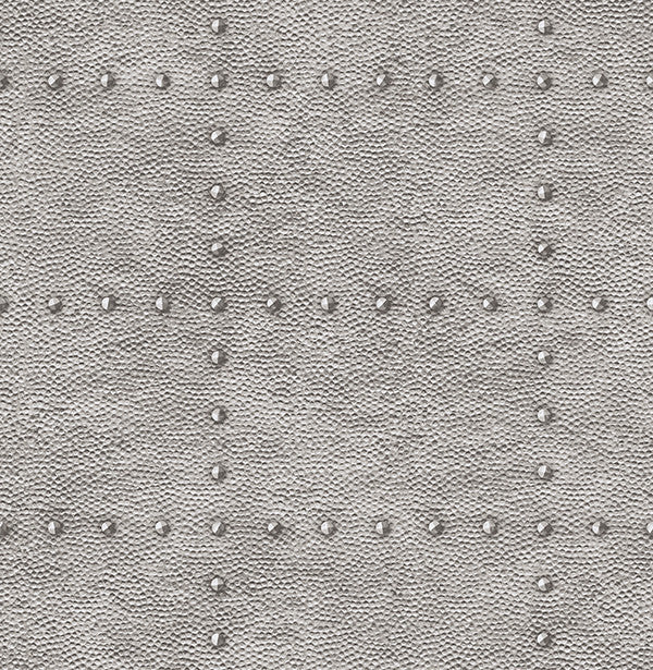 Hammered Metal Pattern Wallpaper, Silver, Bolt