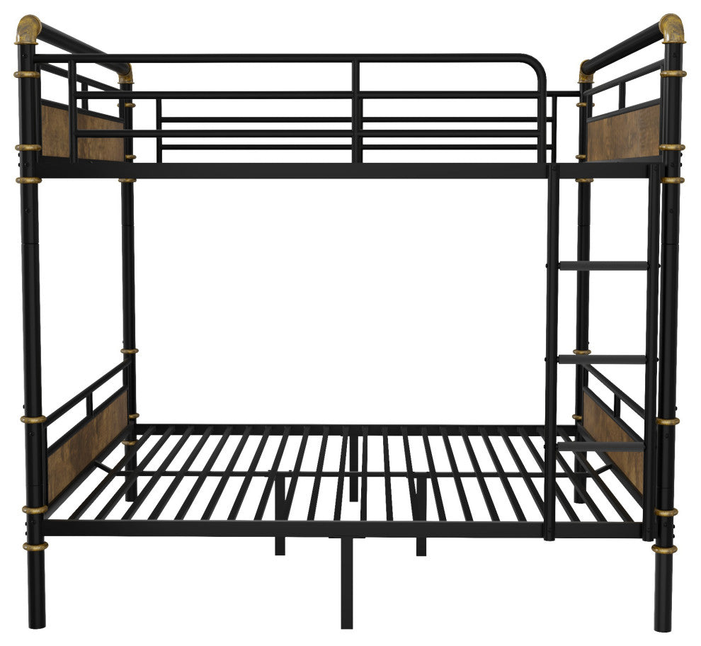 Gewnee Queen over Queen Metal Bunk Bed