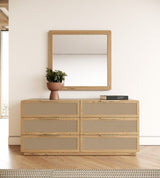 Modrest Gavin Modern Natural Ash Mirror