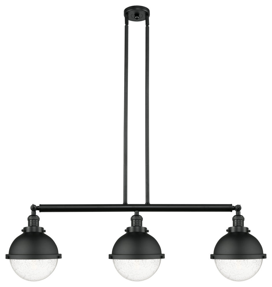 Innovations 213-BK-HFS-84-BK Hampden 3 Light 41.5" Island Light, Matte Black