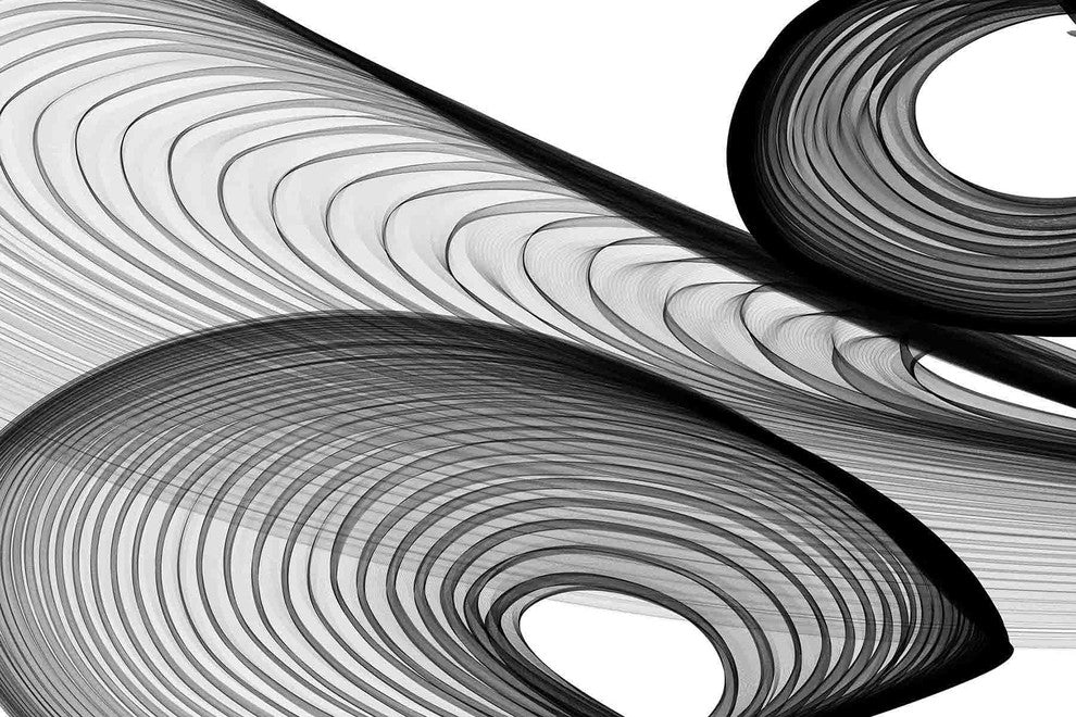 "Abstract Black and White 21-40-58" Print on Canvas by Irena Orlov