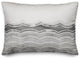 Abstract Gray Waves 14x20 Spun Poly Pillow