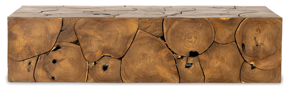 Tomlin Outdoor Coffee Table-Teak Root