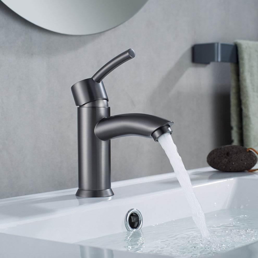 Bliss Single-Handle Basin Bathroom Faucet, Gunmetal