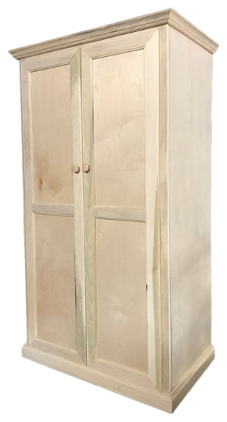 Modern Computer Armoire Desk, Unfinished