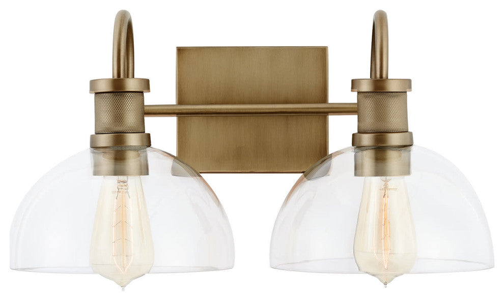 Capital Lighting 139123-497 2 Light 18"W Bathroom Vanity Light - Aged Brass