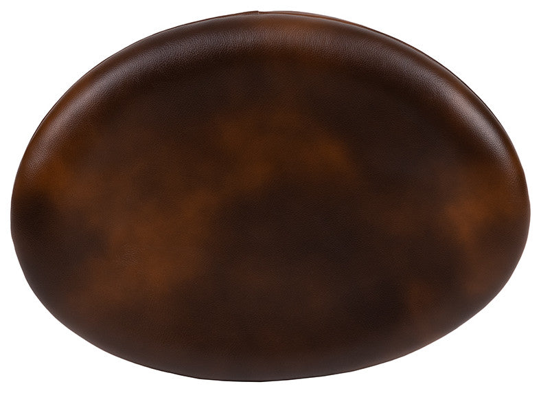 Bomber Jacket LeatherSoft Saddle Wing Ottoman