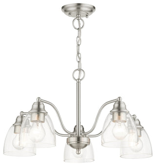 Brushed Nickel Transitional, Colonial, Chandelier