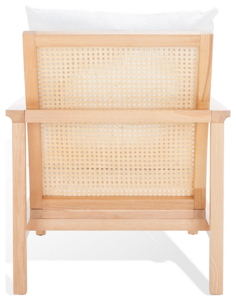 Safavieh Couture Maddison Cane Back Accent Chair, Natural