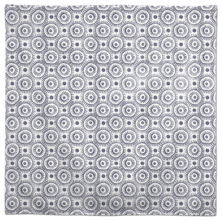 Boho Circles Blue 4 58x58 Tablecloth