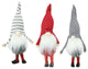 10" Decorative Santa Gnome Christmas Ornament Decorations, Set of 3
