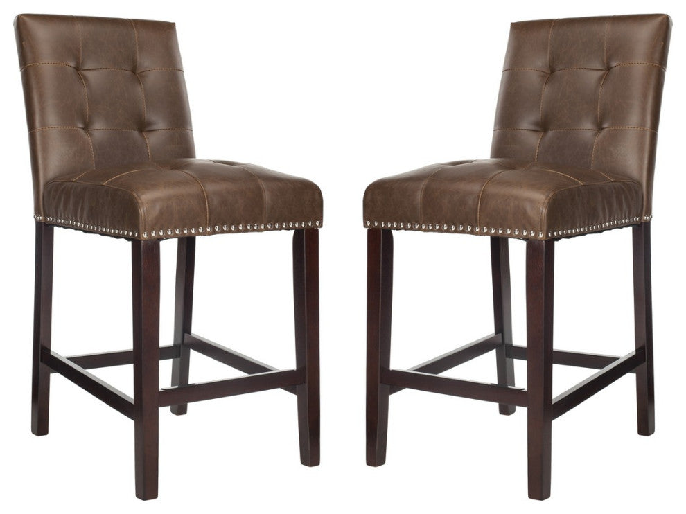 Safavieh Nikita Counter Stool, Brown/Espresso