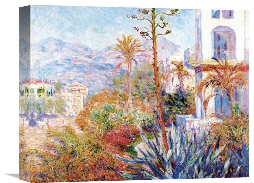 "Bordighera 1884" Stretched Canvas Giclee by Claude Monet, 16"x13"