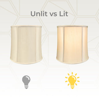 Royal Designs Drum Lamp Shade, Beige, 9x10x10, Single