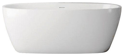 Luna 67 Inch Acrylic Double Ended Freestanding Tub - No Faucet Drillings