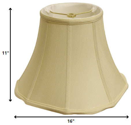 16" Antique White Octagon Monay Shantung Lampshade