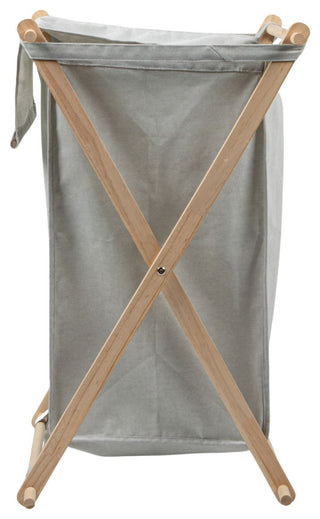 X-Frame Wood Laundry Hamper, Single