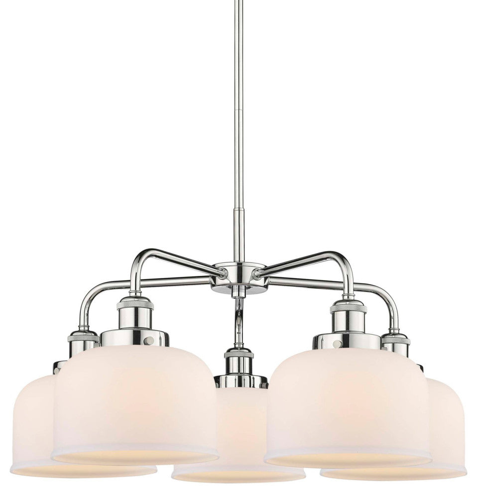 Innovations Lighting 916-5CR-15-26 Bell Chandelier Bell 5 Light - Poli
