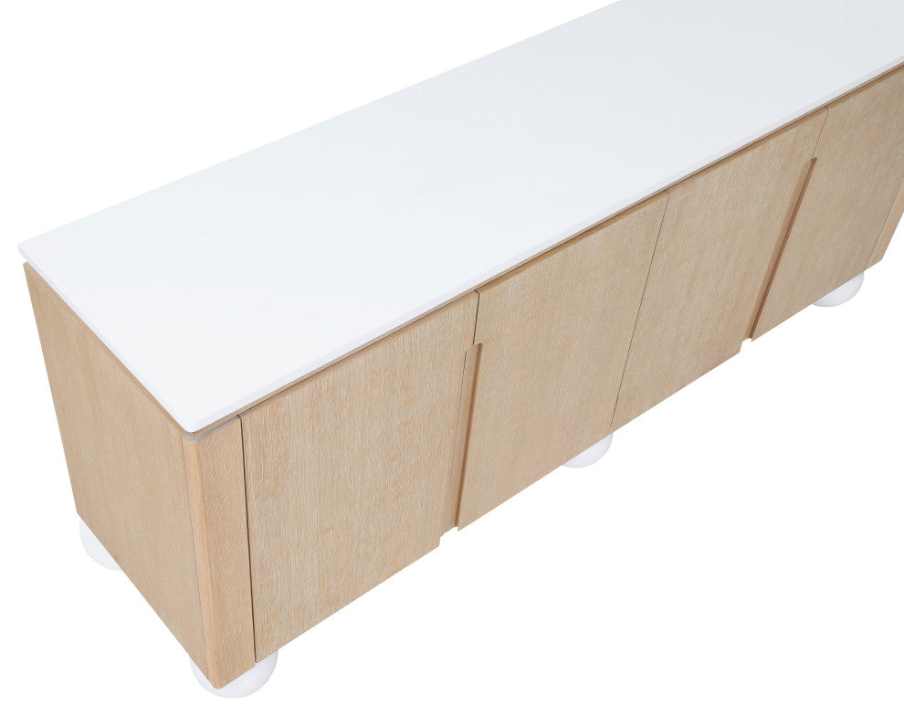Cardiff Sideboard/Buffet, Natural/White