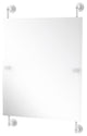 Waverly Place Rectangular Frameless Rail Mounted Mirror, Matte White