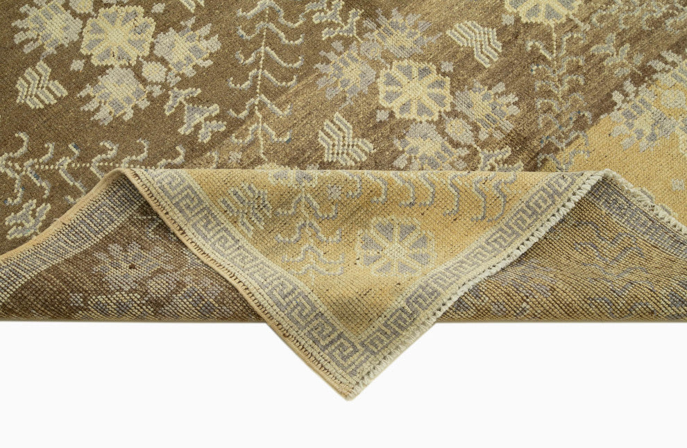 Rug N Carpet - Handmade Oriental 4' 11'' x 8' 3'' Distressed Wool Rug
