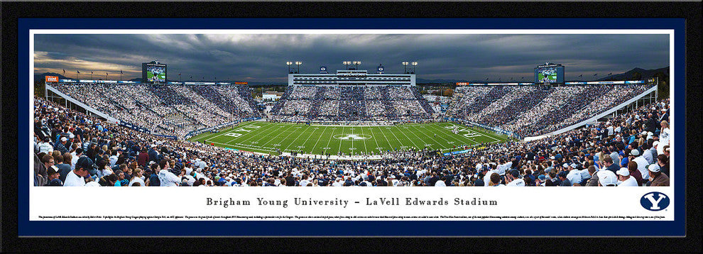 Brigham Young Cougars Football Panoramic, Select Frame