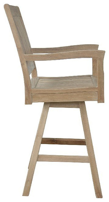 Anderson Teak CHB-S087 Rialto Swivel Bar Armhair