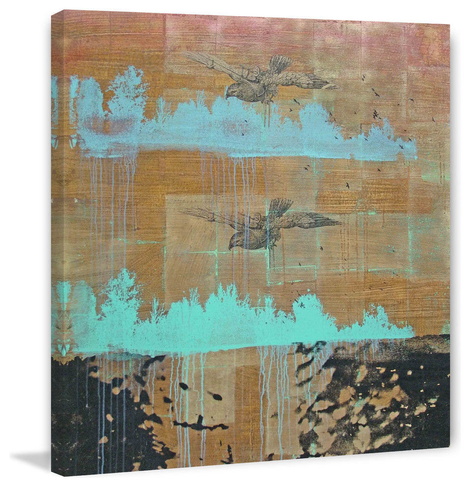 "Gliding Augur" Painting Print on Canvas by Tracy Silva Barbosa