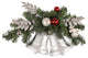 18" Decorated Green Pine Artificial Christmas Swag With Bells