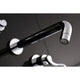 Kingston Brass Two-Handle Wall Mount Tub Faucet, Polished Chrome